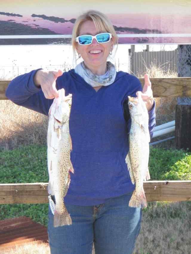 Sherlyn Carter Round Rock20&quot; &amp; 17&quot; trout
