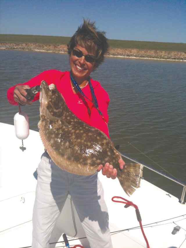 Cherie Landry Galveston24&quot; 4lb flounder