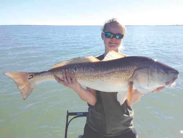 April Barnett Magnolia Beach46&quot; redfish