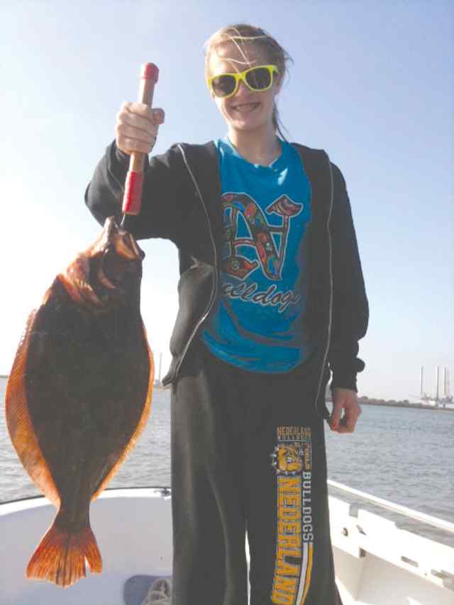 Abbey Montalvo Sabine Pass22&quot; flounder