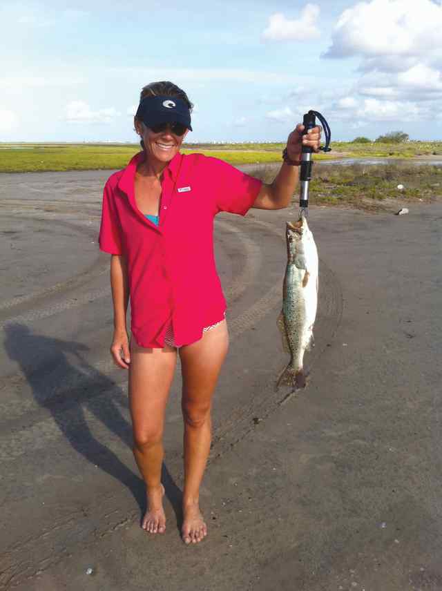 Erin Stavinoha 24&quot; speck, first fish! CPR