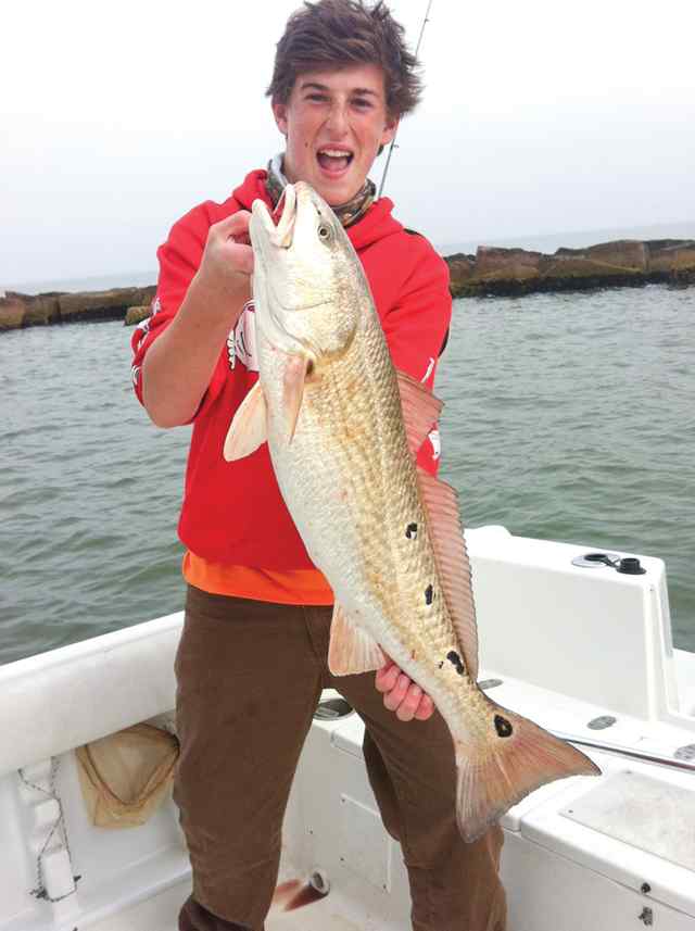 Ben Zeiger Galveston27.25&quot; first redfish!