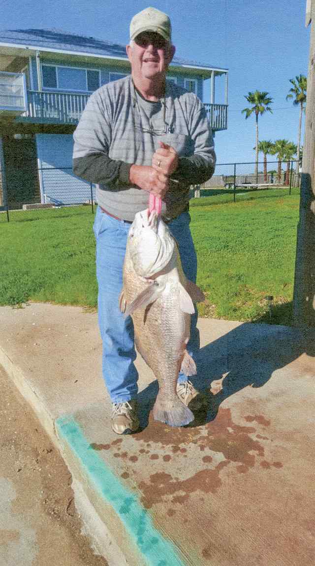 Don Fitzgerald Crystal Beach - 45 lb black drum CPR