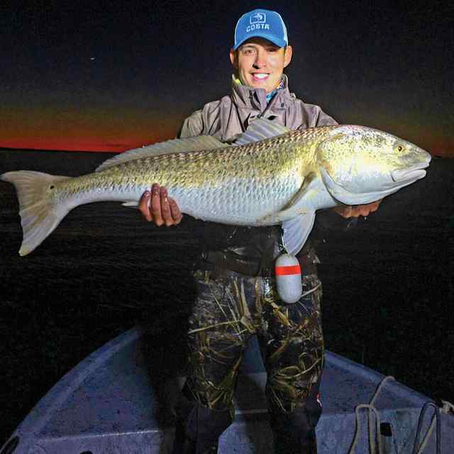 AJ Gaona Baffin Bay45&quot; redfish, caught on a corky fatboy