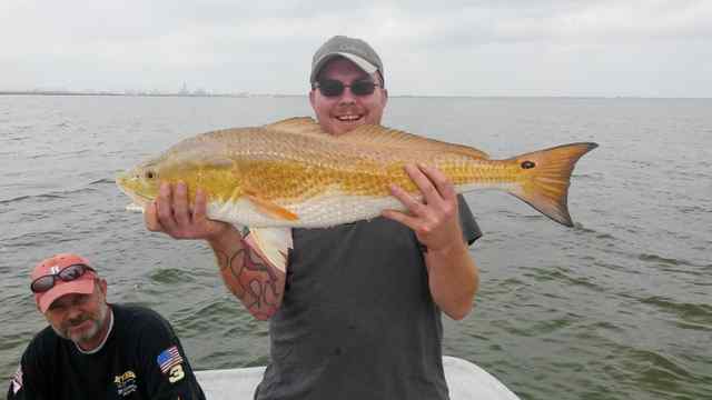 J.W.Morgan Texas City Dike - 33" 14 lb redfish