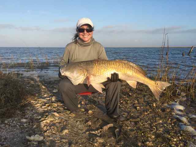 Yvonne Rocha Matagorda - 42" 30 lb personal best red!