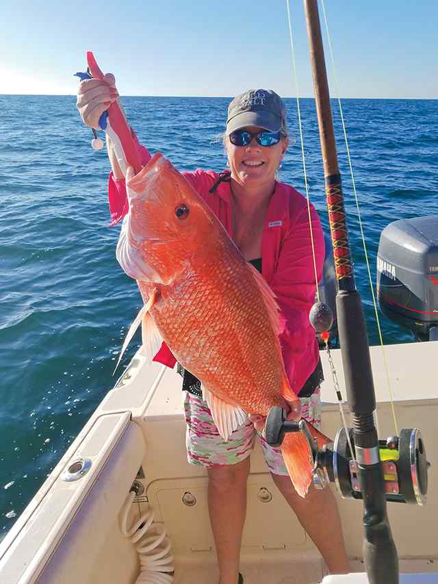 Cynthia Faubion Port O'Connor - personal best red snapper!