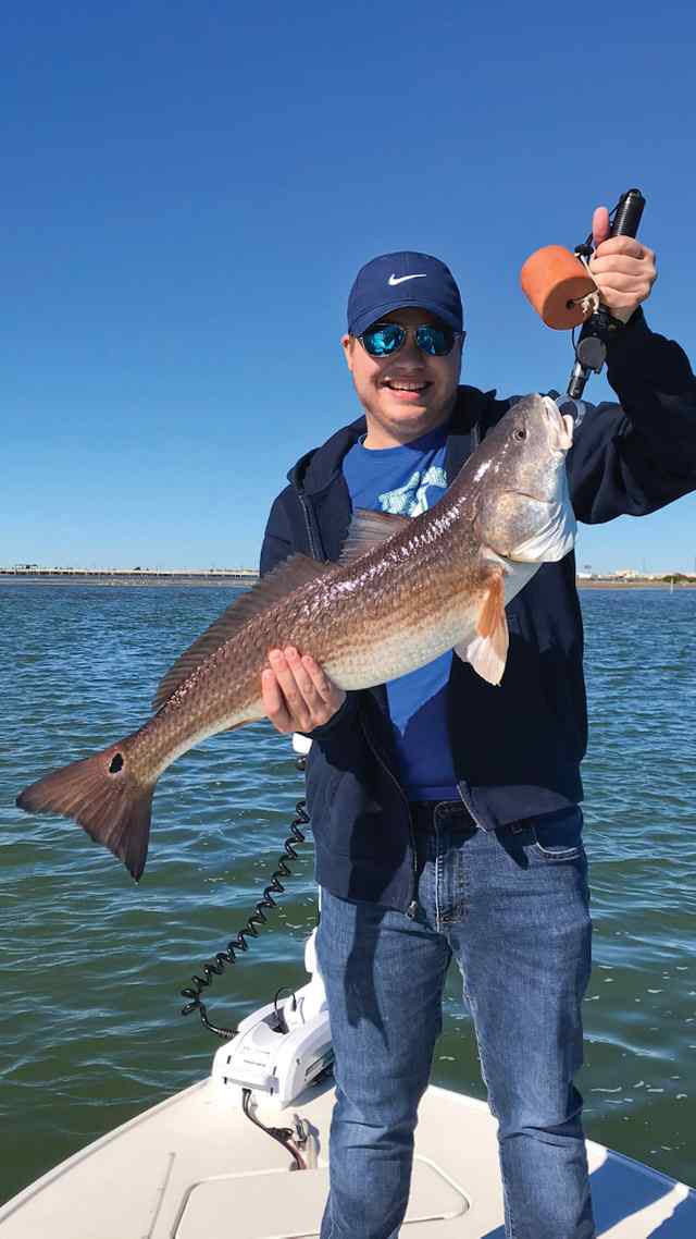 Carson Downey Upper Laguna Madre - 32" personal best red! CPR
