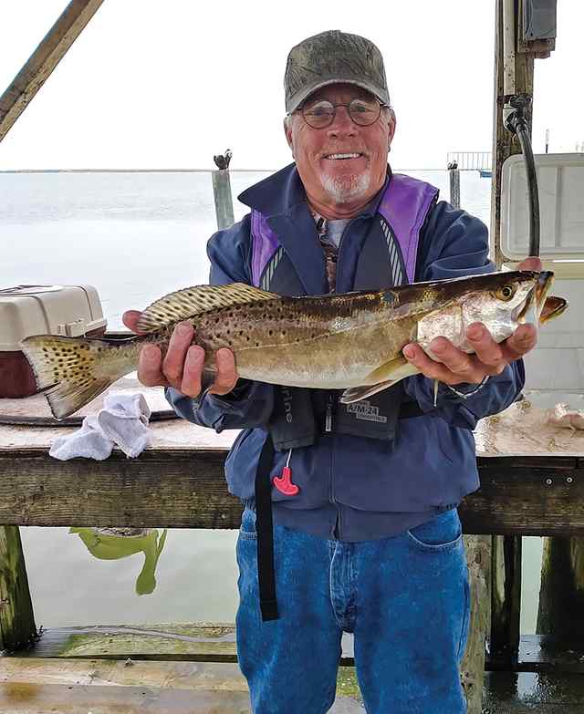 Steve Sullivan Ingleside - 23" trout, caught on soft plastics