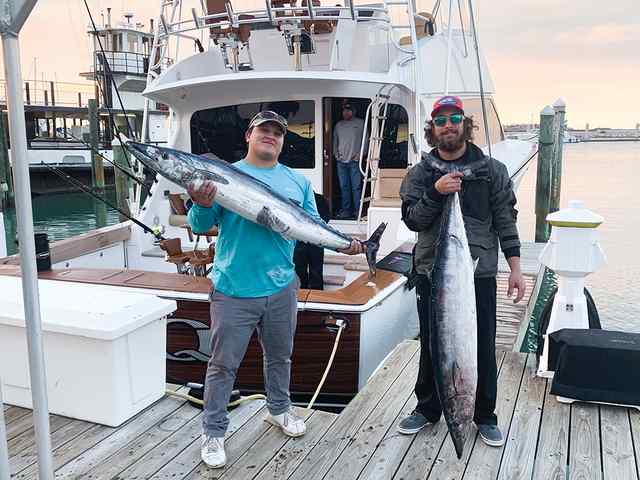 Nathaniel Longoria & Brody Jones Port Aransas (at the weather buoy) - 50" & 46" wahoo