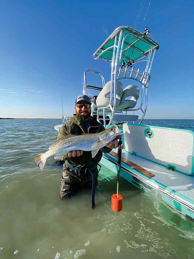 Colby Renfro Baffin Bay - trout CPR, caught on Kelly Wiggler Strawberry Willow Tail