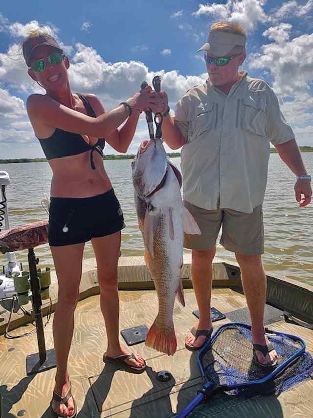 Melanie Grantham Seadrift - 50 lb black drum CPR