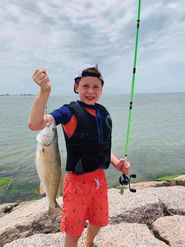 Jase Imhoff Port O'Connor - first redfish!