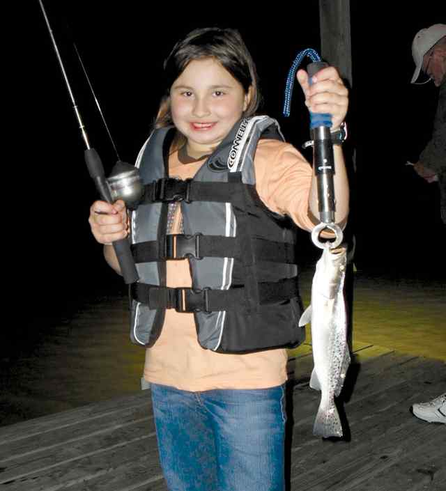 Kelsey Cudworth Copano Bayfirst speckled trout!