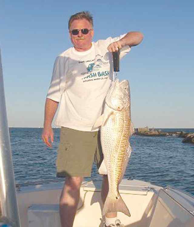 Alvin Steelman Galveston jetties22&quot; redfish