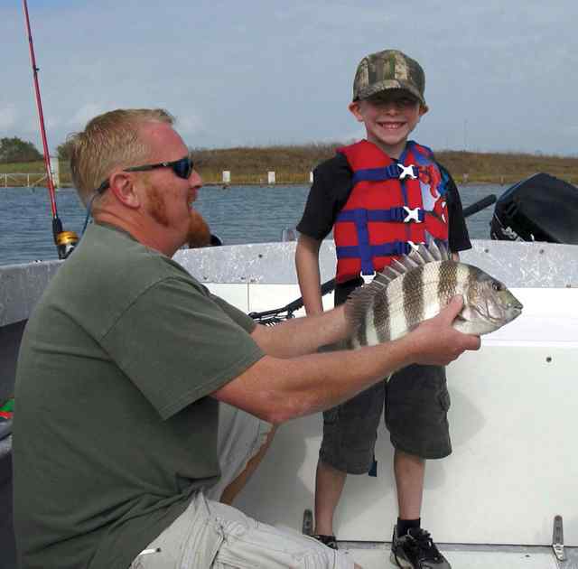 Kealey Brisco Port O'Connorfirst sheepshead!