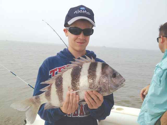 David Killian Surfsidefirst sheepshead!