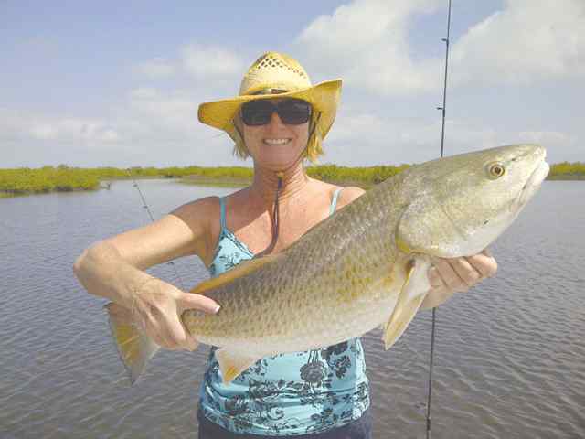 Donna Phillips Seadrift30&quot; redfish CPR