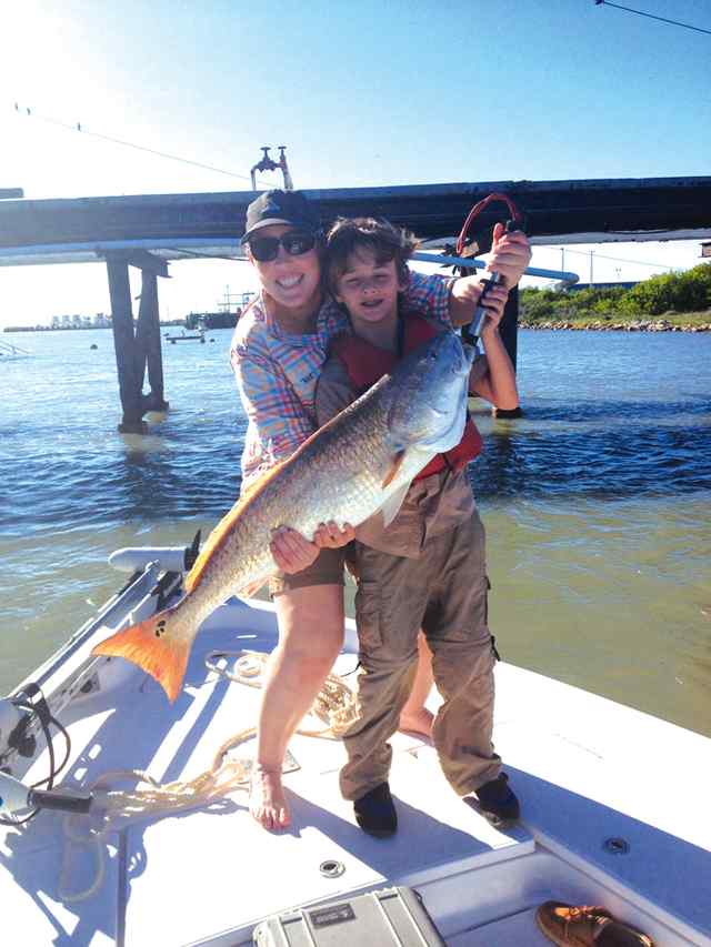 Rachel & Kaleb Port Aransas40&quot; redfish