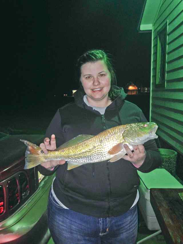 Paige Kee Chocolate Bayou23.25&quot; first redfish!