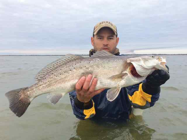 Corey McClure Trinity Bay27&quot; personal best speck!