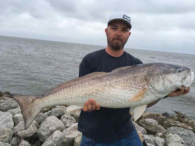 Cesar Pulido Pleasure Island41&quot; personal best redfish!