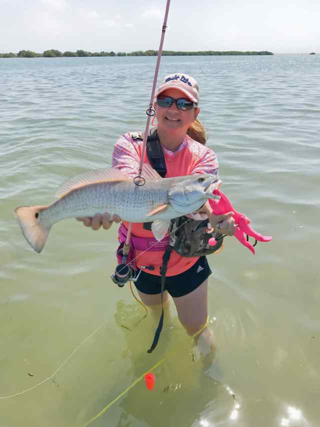 Margaret Casillas Rockport, Estes Flats - 24" redfish