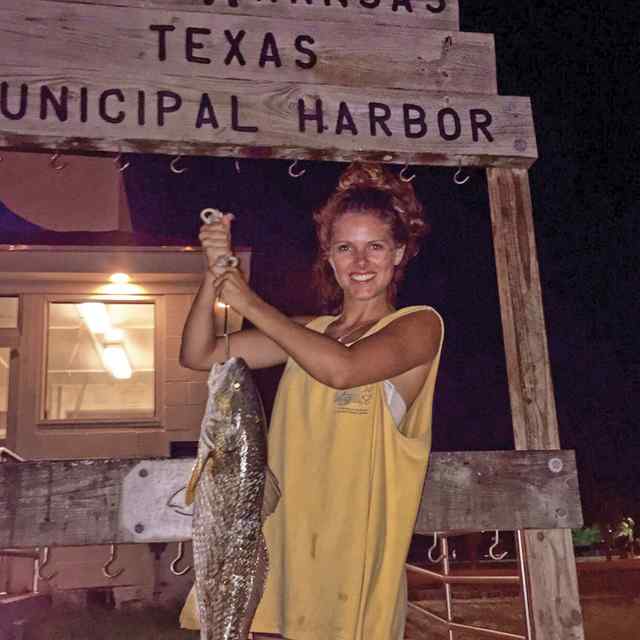 Delaney Hammons Port Aransas - first redfish!