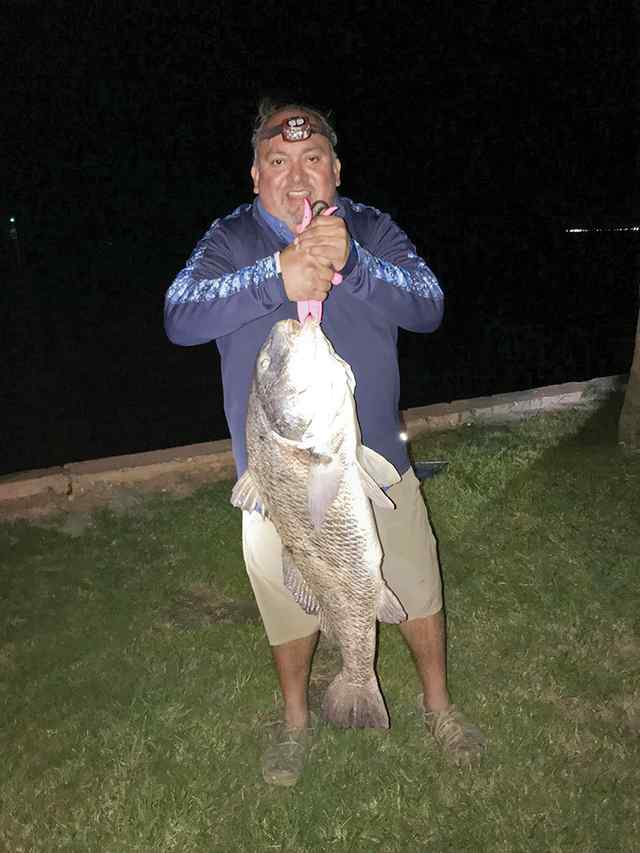 Ernest Casillas Estes Flats - 45" drum, caught night fishing
