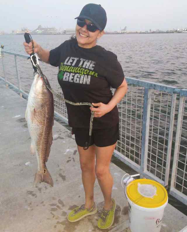 Cindy Rodriguez first redfish!