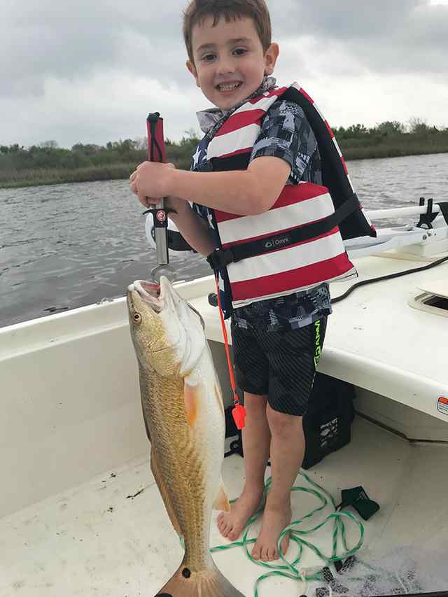 Liam Swanburg Clear Lake - 30" redfish CPR