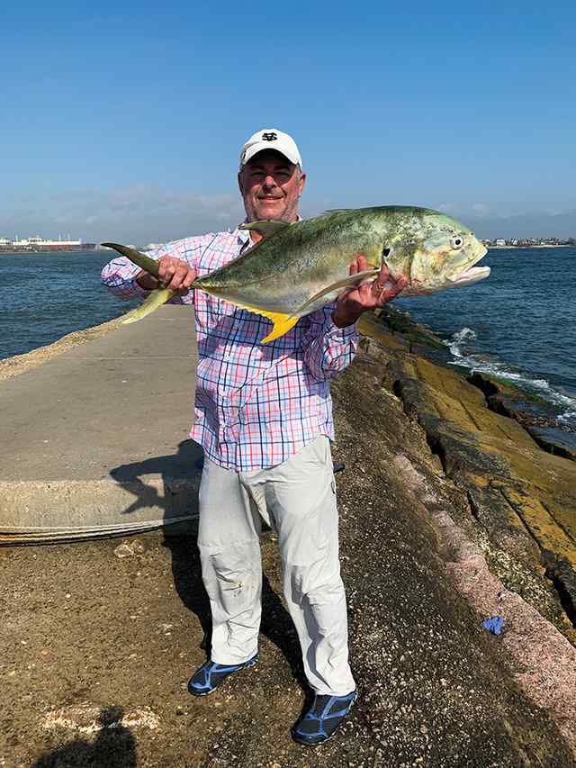 Chris Hutson Surfside jetty - jack crevalle