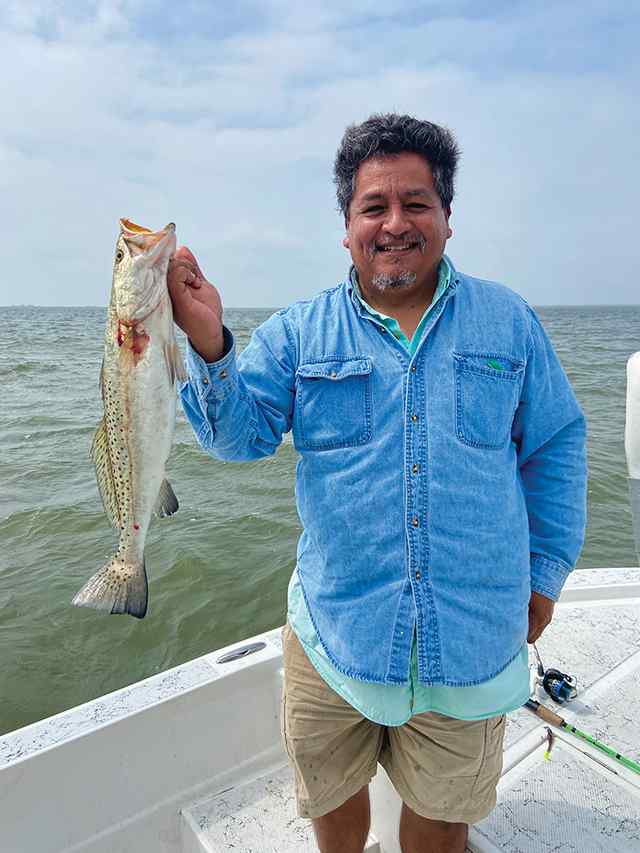 Greg Pineda Laguna Madre - 22" trout, caught on artificial