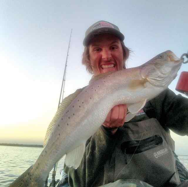 Nolen Baker Chocolate Bay - 27" 8 lb trout CPR