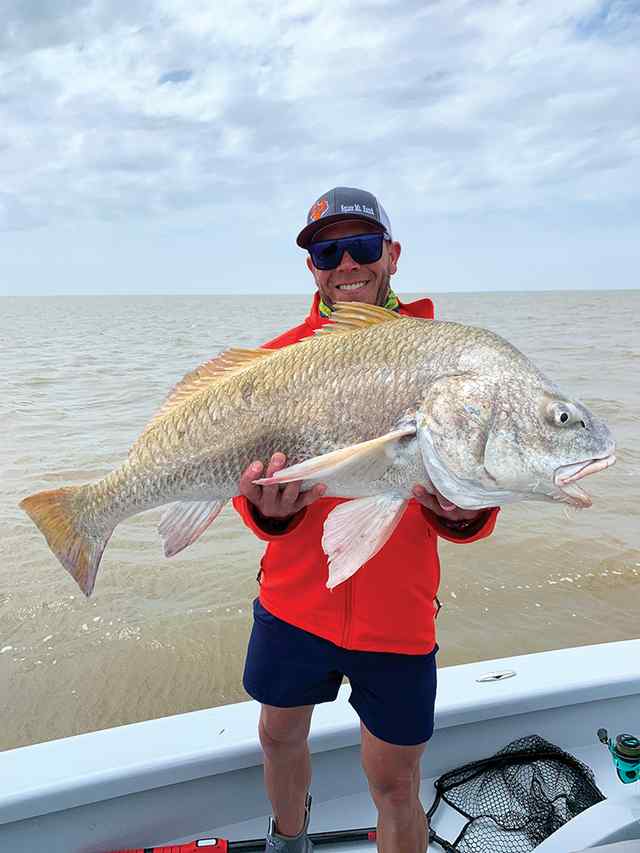 Travis McIntyre Matagorda East Bay - 45 lb black drum CPR