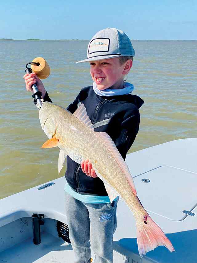 G-Money McIntyre Matagorda - 28" first redfish!