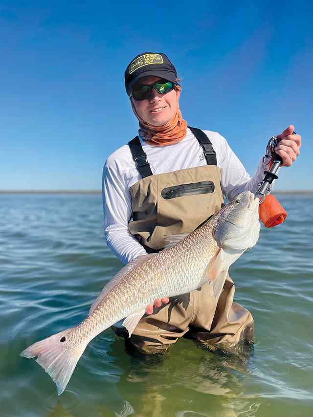 Jackson Morell POC/Espiritu Santo Bay - 29" redfish, caught on a Vudu shrimp