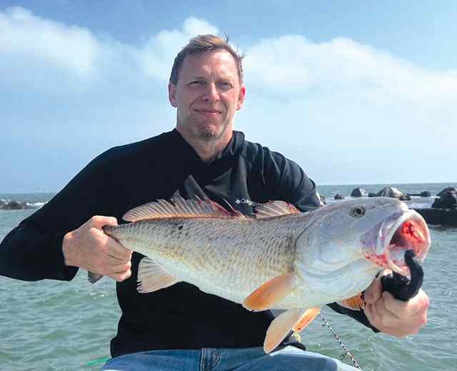 Bruce Dodd Galveston South Jetty - 29" redfish