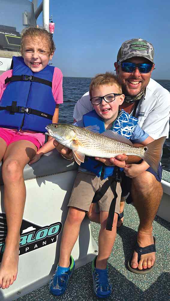 Jonathan Dugi & kids POC - Chase's first red!