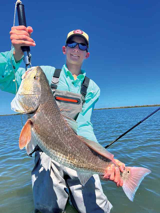 Zane Harris POC - 29" 9 lb redfish, caught wade fishing
