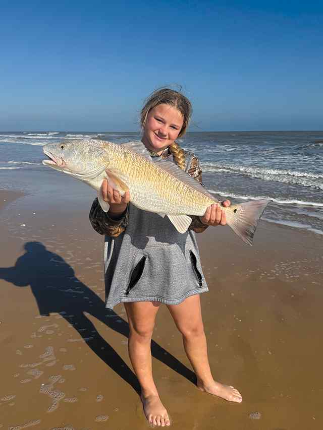 Piersyn Zwahr Sargent - 28" personal best redfish!