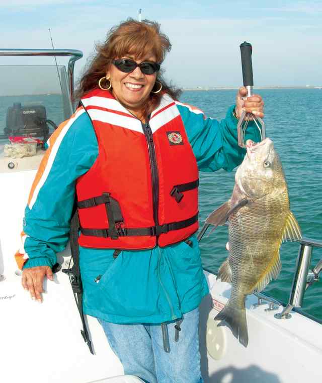 Esther Garcia Port O'Connor jetties
28" black drum