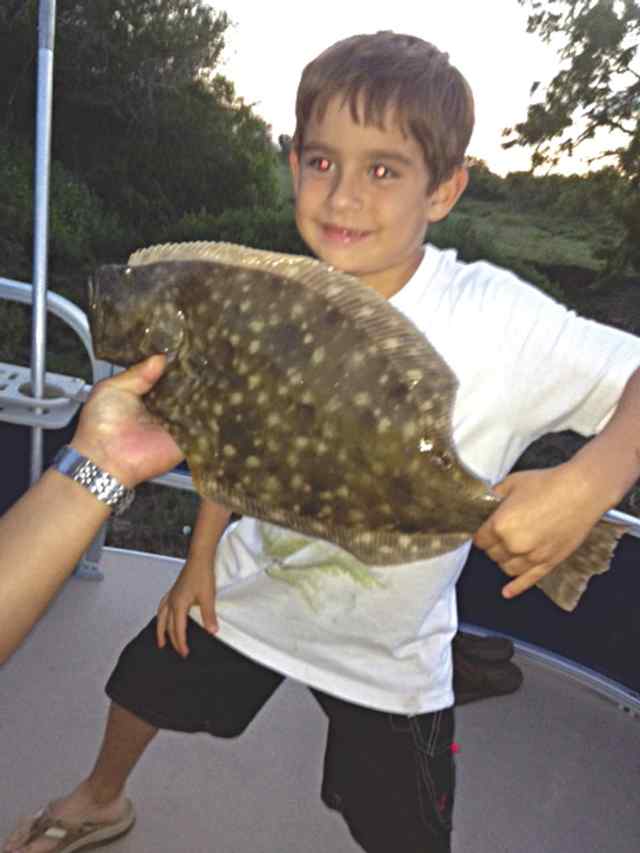 Jayden Cisneros Aransas Riverfirst flounder!