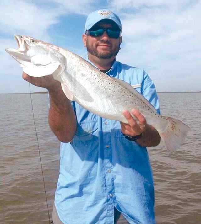 Fred Elizardo Port Mansfield30&quot; speckled trout CPR