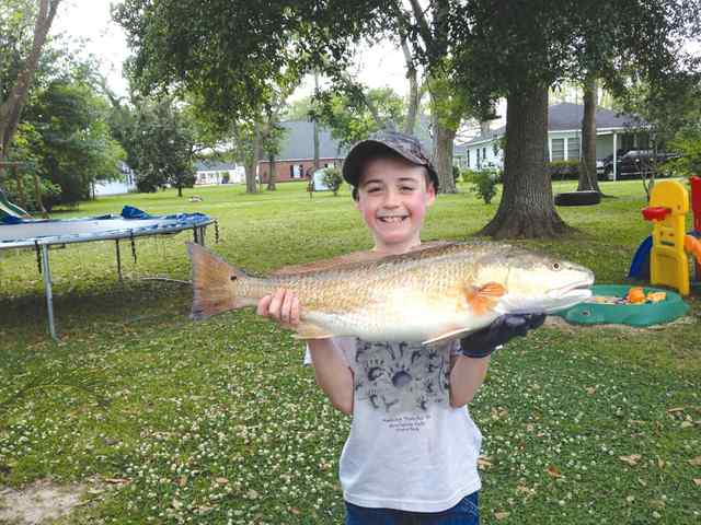 Cody Lyons Lake Calcasieufirst monster black drum!