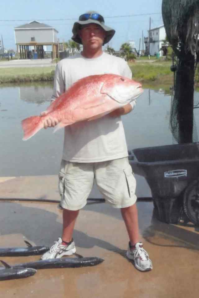 Sherman Powers Jr. Offshore Galveston25 lb red snapper
