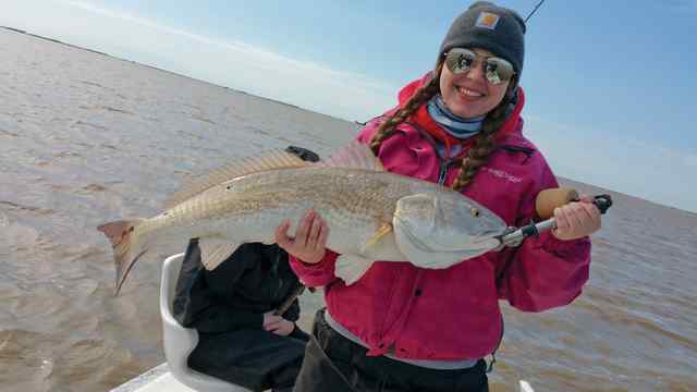 Hayley Blanchard West Matagorda Bay35.5&quot; personal best red drum!