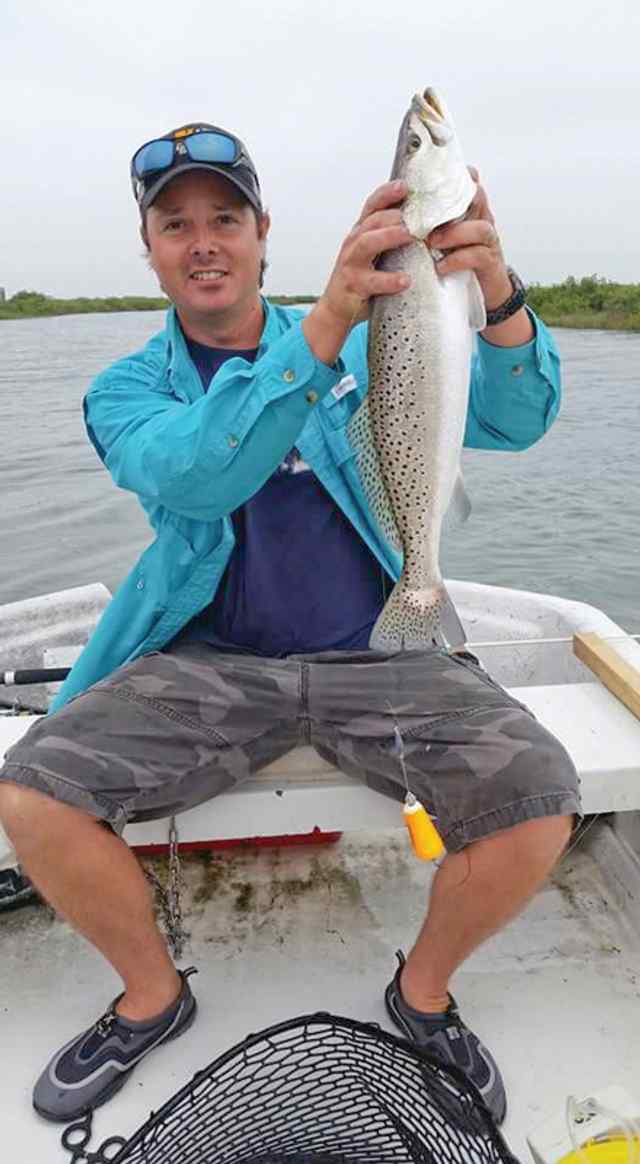 David Cadena Port Aransas22&quot; personal best trout!