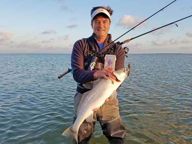 Andy Bell Rockport - 28.5" 8 lb trout, caught on topwater