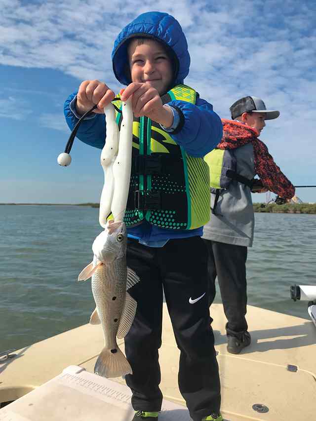 Micah Eden Aransas Pass - first redfish!